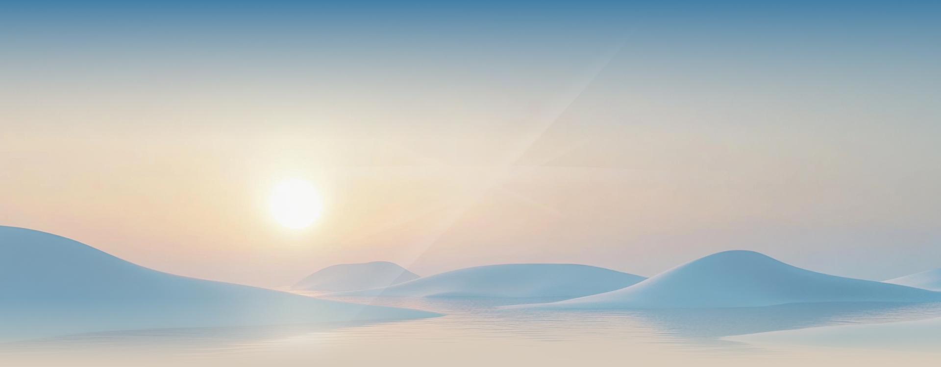 Sunrise over mountains